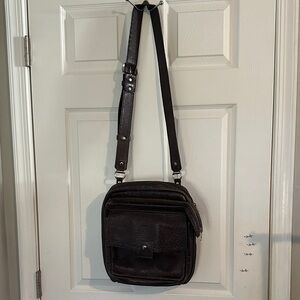 Unique Vintage Unisex Leather Messenger Bag Distressed full Grain